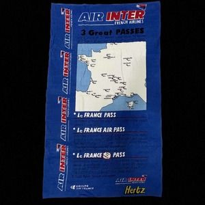 Vintage Air Inter Airlines Promotional Towel
